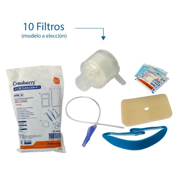 KIT RESPIRA10 - Insumos de Cuidados para traqueostomía