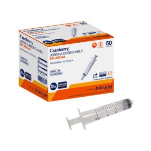 jeringa 20 ml sin aguja con punta luer lock